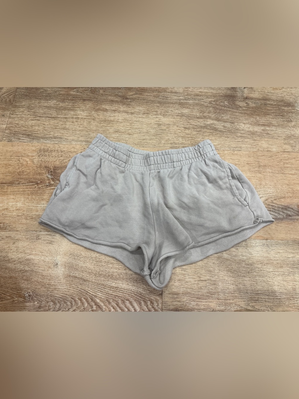 Garage Light Gray High-Waist Casual Shorts